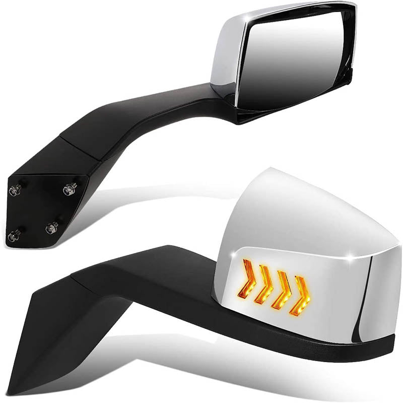 2004-2018 Volvo VN Aftermarket LED Hood Mirrors