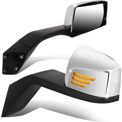 2004-2018 Volvo VN LED Turn Signal Aftermarket Hood Mirrors