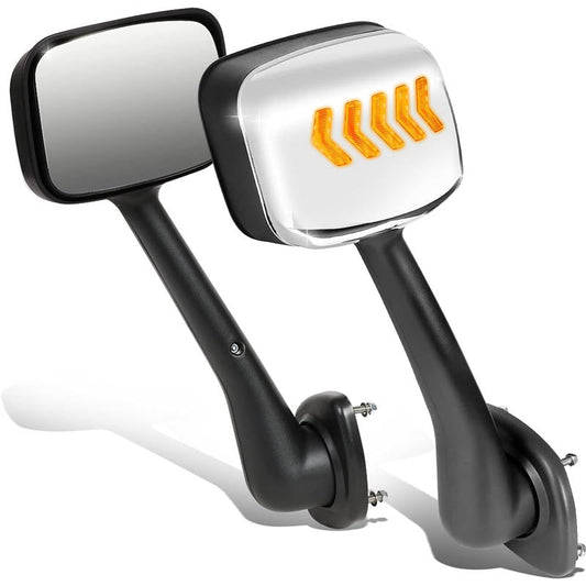 2008-2017 Freightliner Cascadia Aftermarket LED Hood Mirrors