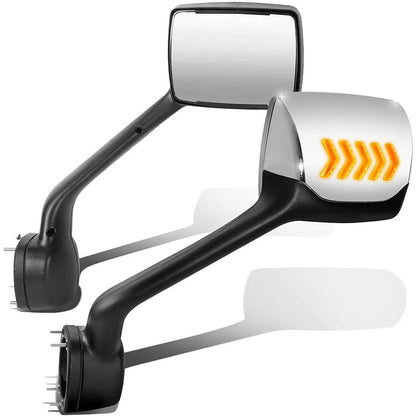 2013-2021 Peterbilt 579 LED Turn Signal Aftermarket Hood Mirrors