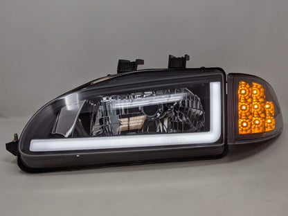 1992-1995 Honda Civic Coupe LED DRL Aftermarket Headlights