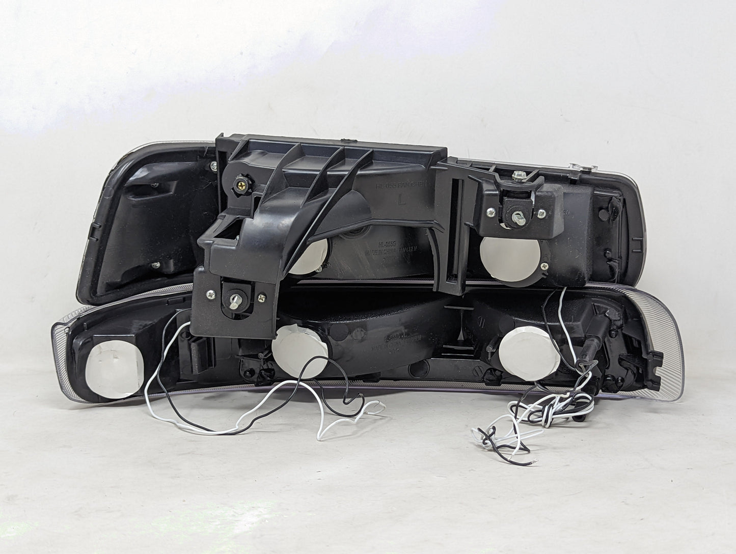 Faros delanteros ahumados LED para Chevy Silverado 1999-2002 